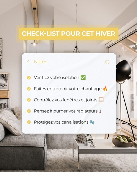 check list pour cet hiver