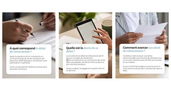 Délai de rétractation pour l'achat d'un bien immobilier