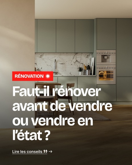 rénover avant de vendre